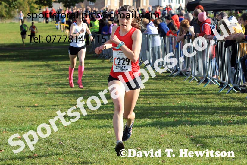 SWomens under-17s 2022 Northern Cross Country Relays, Graves Park, Sheffield. Photo: David T. Hewitson/Sports for All Pics